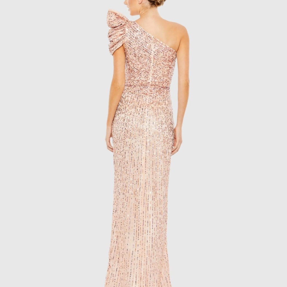 Mac Duggal One-Shoulder Sequin Dress - Picture 2 of 2